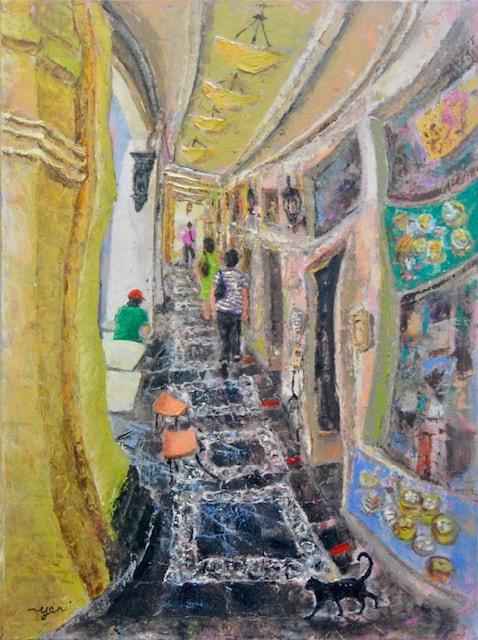 Five Foot Way - 24x18 in - oil canvas '21 - singapore joo chiat - SOLD