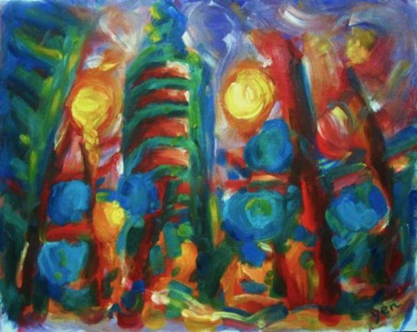 101 Exuberance - 24x30in - oil canvas '10 - taiwan - SOLD