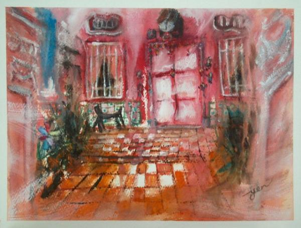 Peranakan Shophouses 3 - 12x16in - watercolor '20 - singapore joo chiat - SOLD