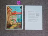 Singapore Souvenir 5x7 Signed Art Prints of Emerald Hill, Joo Chiat, Tanjong Pagar Shophouse Paintings | Vibrant Asia Travel $20 Gift of Peranakan Heritage