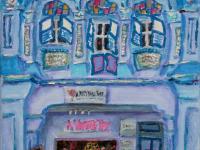 Chinese Shophouses Art Prints A4 - Colourful Impressionist Paintings of Pretty Peranakan Houses - Singapore City Souvenirs