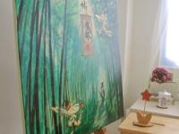 Bamboo and Wuxia World - Ancient China Green Forest Landscape Painting - Swordsmen and Gongfu - Bamboo Forest - Chinese Culture Art Decor