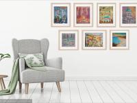 Any fine art giclee prints of travel landscape paintings in standard frame sizes 5x7 / 8x10 / A4 / 11x14 / A3 limited edition