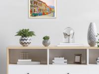 Singapore Art Print of Emerald Hill Painting Peranakan Shophouse Decor by Local Artist, Vibrant Heritage Asia Art Poster