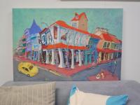 Impressionist Landscape Oil Painting of Colorful Singapore Shophouses - City Street Heritage Artwork - Beautiful Original Art for Home Decor