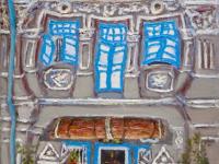 Vibrant Chinese Peranakan Shophouses Oil Paintings - Singapore City Heritage Artwork for Home Decor - 8-Row Art Collection - Singapore Gift -PH