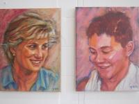 Singapore olympic medallist Joseph Isaac Schooling impressionist portrait painting