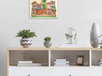 Singapore Art Print of Spottiswoode Park Shophouses Vibrant Artwork, Asia Travel Poster Souvenir