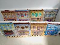 1 - Brick color impasto chinese shophouse oil painting at Singapore city heritage street of peranakan architecture in impressionist colors - SH1