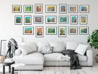 Camino de Santiago Art Prints 8x10" - Pilgrim Trail Landscape Wall Decor - Way of St James Art - Spain Travel Landscape Paintings - El Camino Gift
