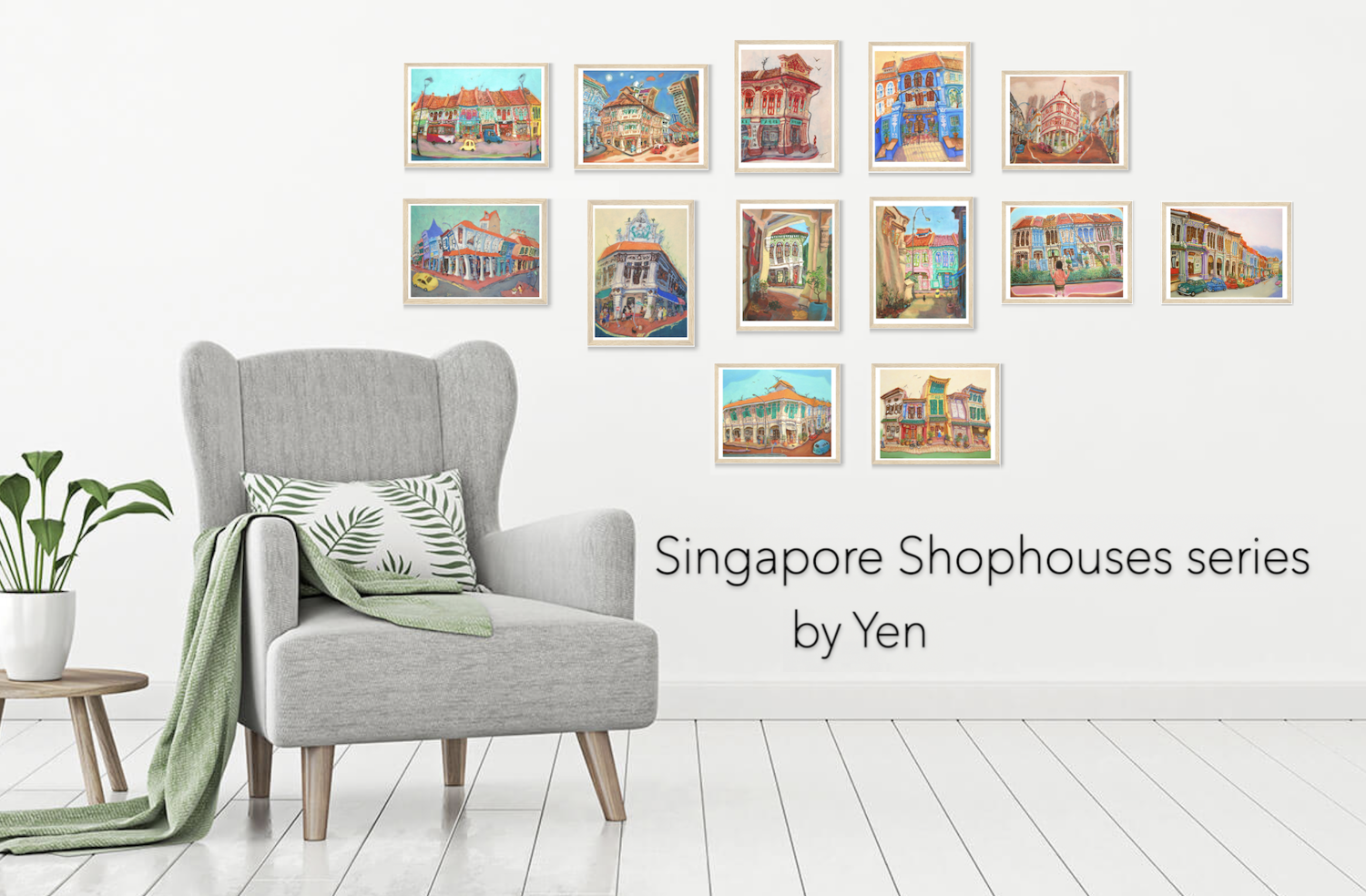 Any Fine Art Print of Art By Yen paintings in standard frame sizes Rectangle 5x7 | 8x10 | A4 OR Square 5x5 | 8x8