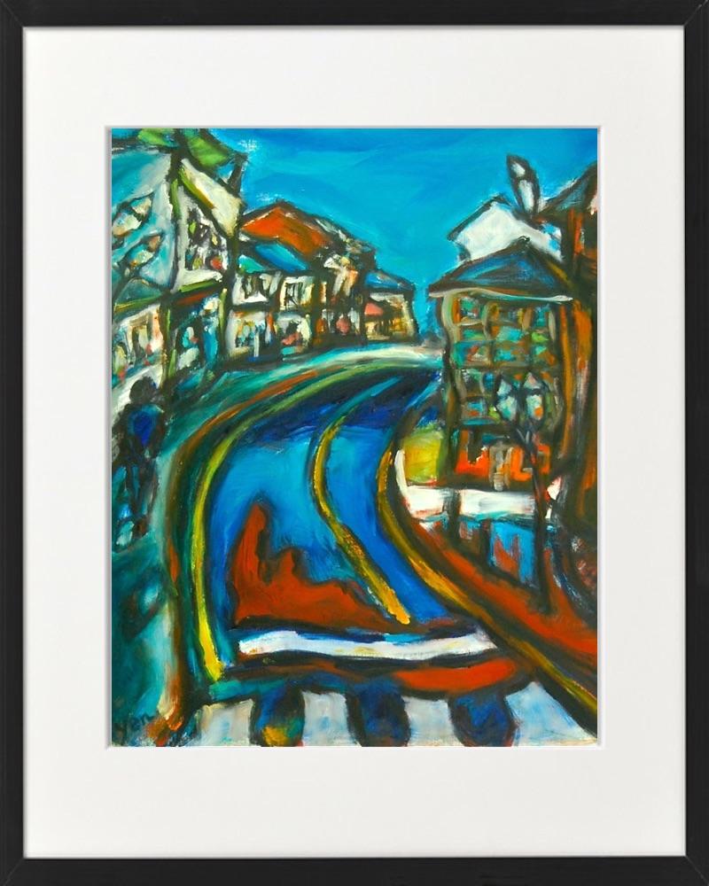 Spanish Art Prints 8x10" - Camino de Santiago Compostela Cathedral - Impressionist Travel Landscape Paintings - Spain Souvenir