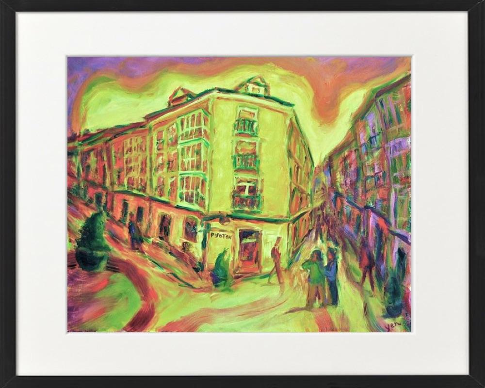 Camino de Santiago Art Prints 8x10" - Pilgrim Trail Landscape Wall Decor - Way of St James Art - Spain Travel Landscape Paintings - El Camino Gift