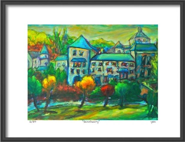 Any fine art giclee prints of travel landscape paintings in standard frame sizes 5x7 / 8x10 / A4 / 11x14 / A3 limited edition