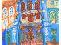 Singapore Signed Art Print of Neil Road Baba House Painting, Peranakan Gift, Asia Travel Poster Souvenir