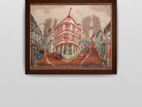 Keong Saik Rd art: Framed for illustration only