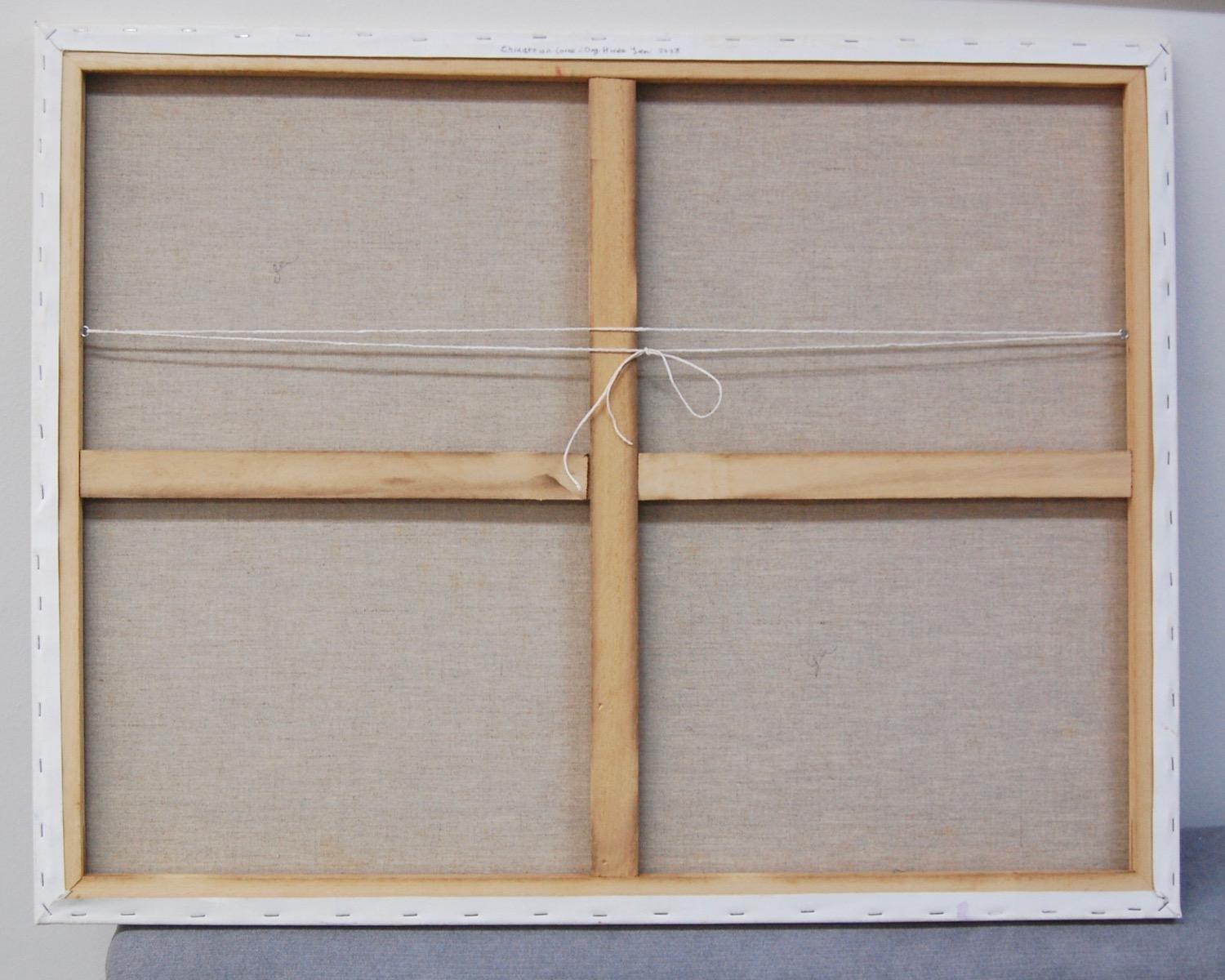 Back view: Ready-to-hang Chinatown canvas