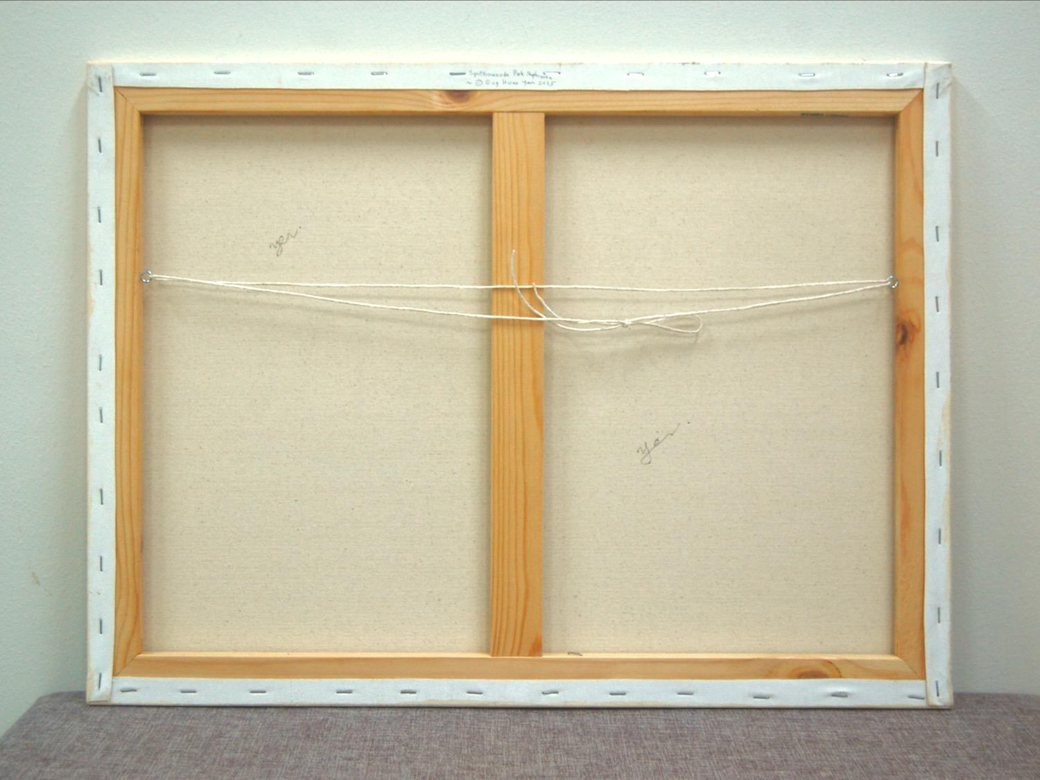 Back view: Ready-to-hang Spottiswoode canvas