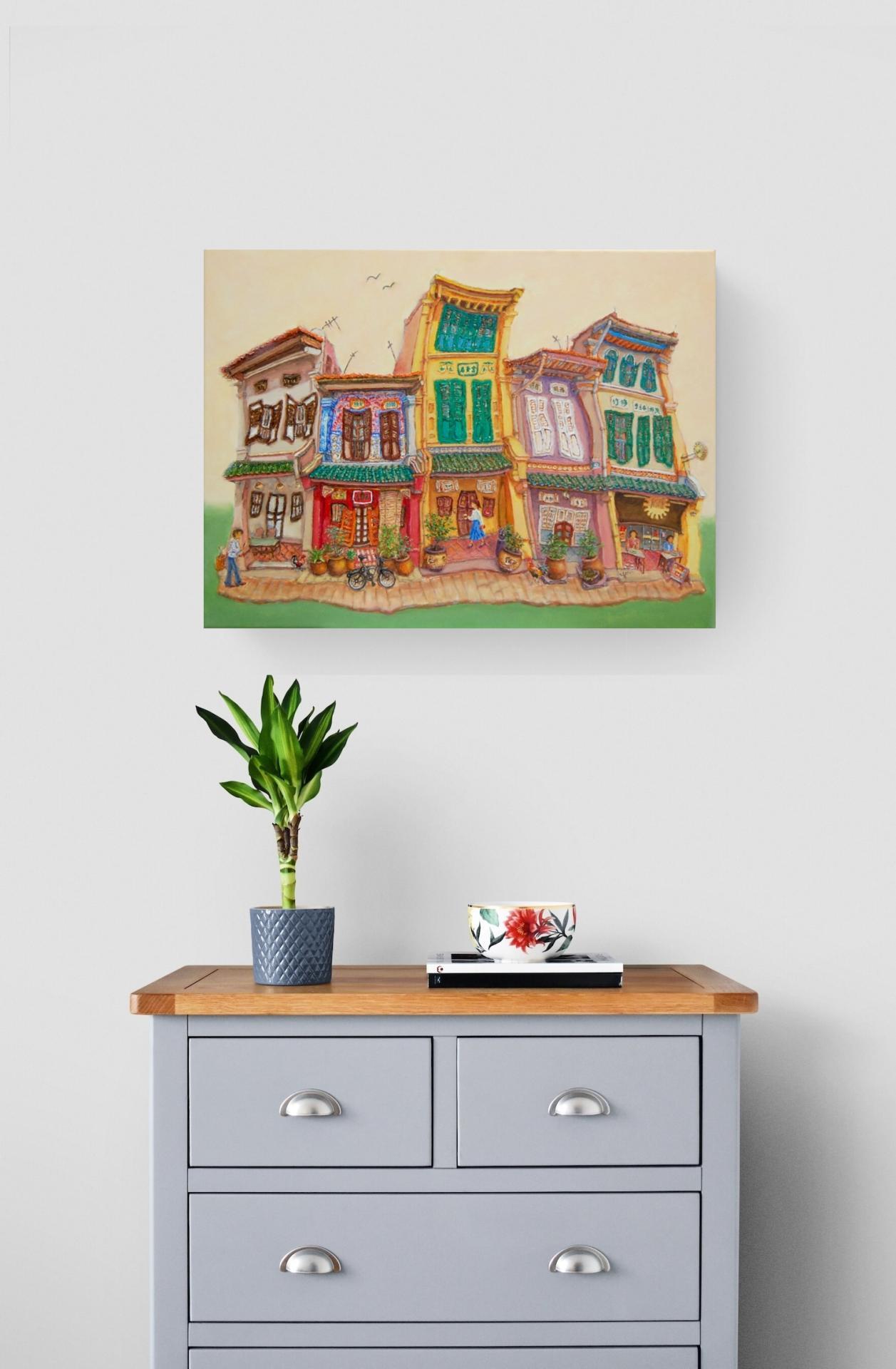 Spottiswoode art in modern home interior view
